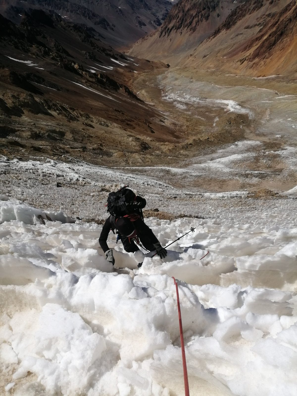 Subiendo por el glaciar